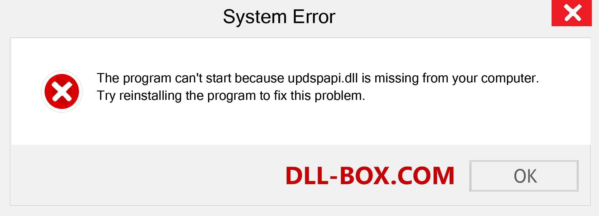  updspapi.dll file is missing?. Download for Windows 7, 8, 10 - Fix  updspapi dll Missing Error on Windows, photos, images